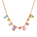 Trendy Cubic Zirconia Pendant Necklace in Stainless Steel – Elegant Jewelry Gift