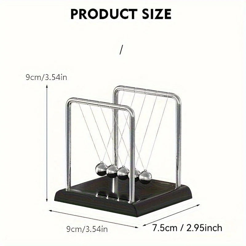 Newton Cradle Metal Balance Balls Desk Toy Stress Relief Home Office Decor