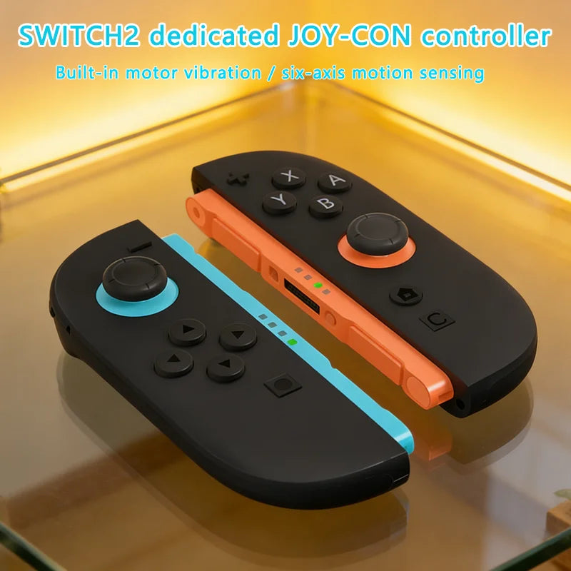 Wireless Joy Con Controller for Nintendo Switch 2 9-Axis Gyro Gamepad - Color Variants