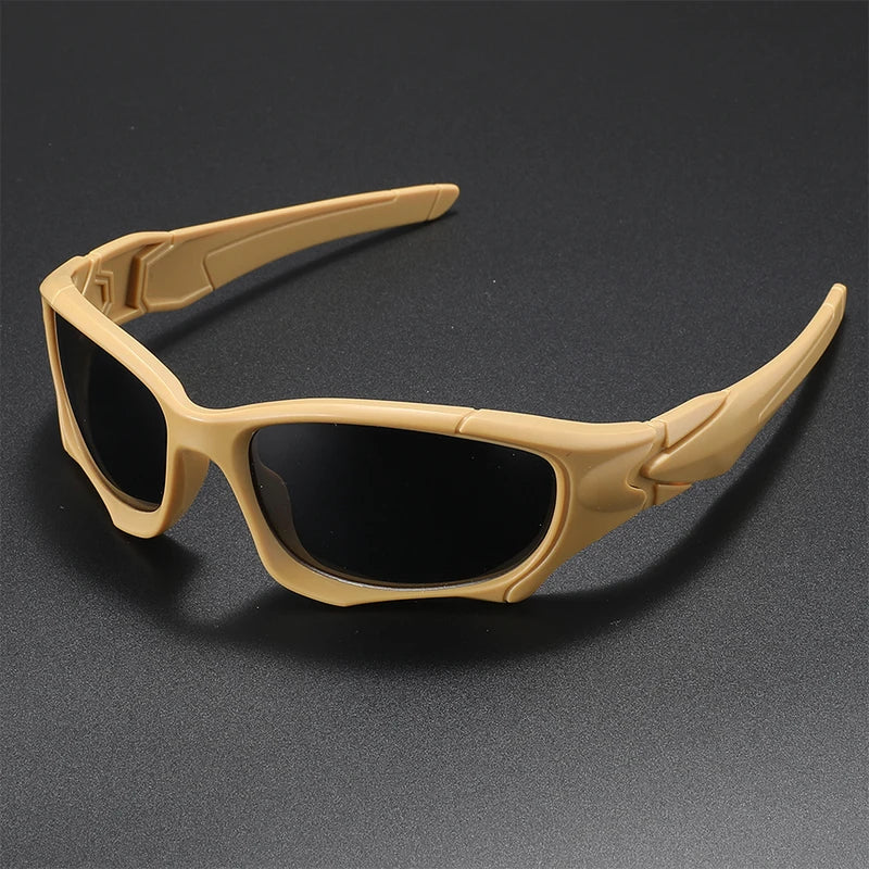 Outdoor Sports Polarized Sunglasses Men & Women Curve Frame Sun Glasses Stress-Resistant Lenses