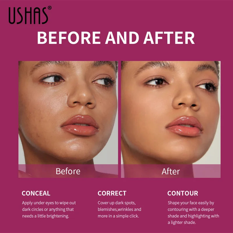 Long Lasting Waterproof Liquid Foundation Makeup Sponge BB Cream Oil Control Face Concealer