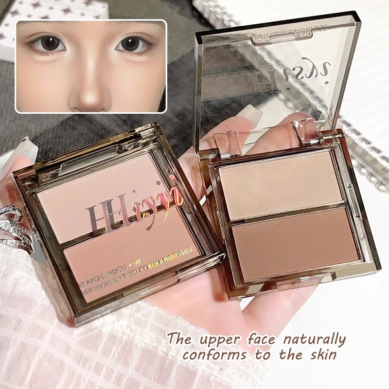 Multi-Function Contour & Highlight Makeup Palette with Matte and Shimmer Shades
