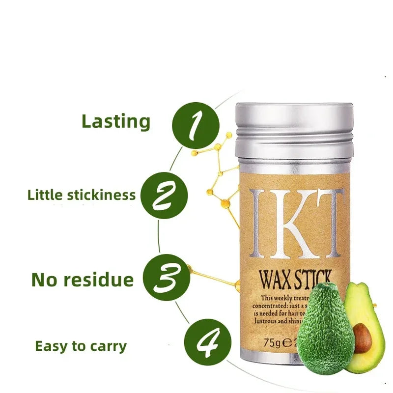 Long-Lasting Waterproof Hair Wax Stick Portable Styling Tool for Broken Hair