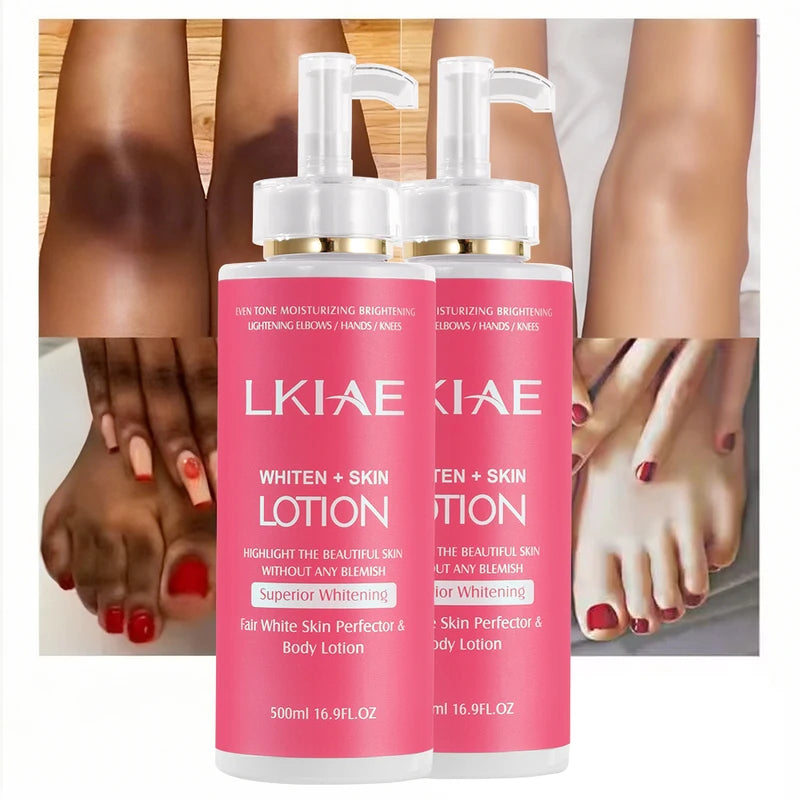 Niacinamide Whitening Body Lotion with Rose Oil & Vitamin C - 500ml Moisturizer for Brightening Skin