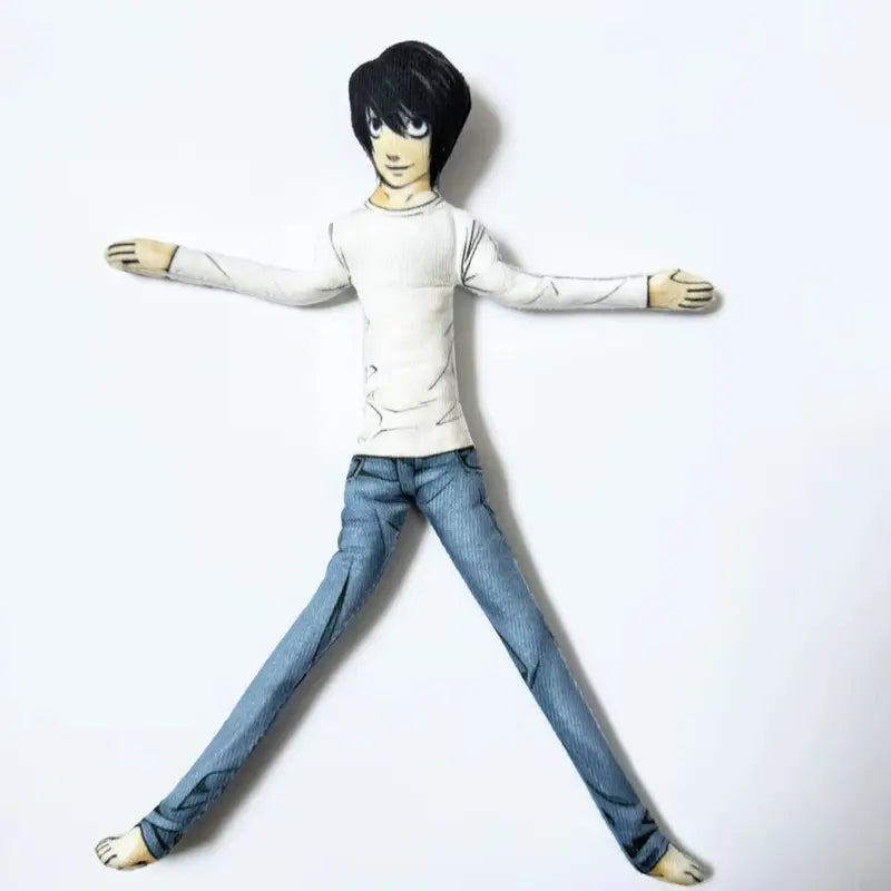 Anime Death Note L.Lawliet Cosplay Plush Doll Soft Room Decoration Halloween Mascot
