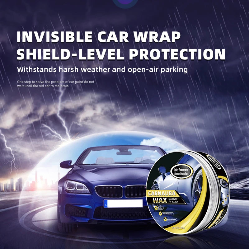 Car Wax Crystal Plating Set Waterproof Glossy Paint Coating for Vehicle Protection