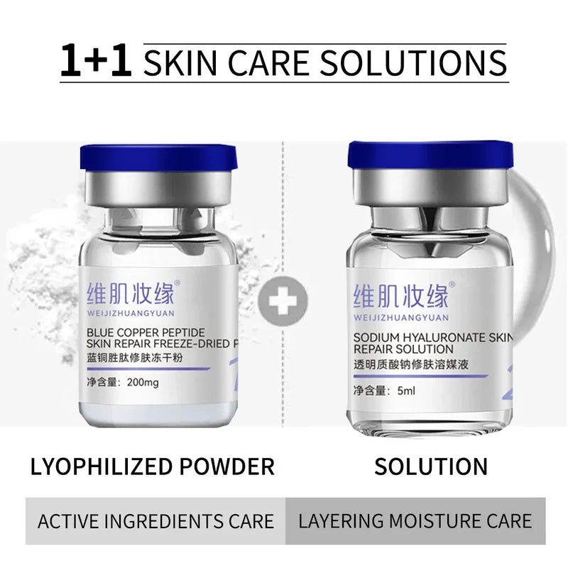 Hydrating Copper Peptide Skin Care Set for Wrinkle Repair & Sensitive Skin