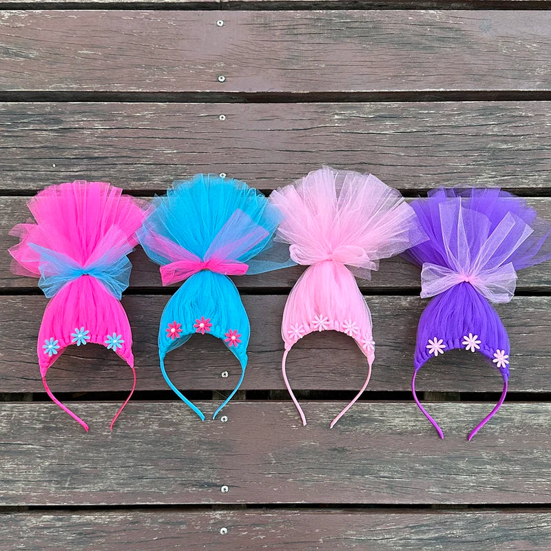 Halloween Elf Cosplay Headband for Kids - Princess Trolls Style Hair Accessory