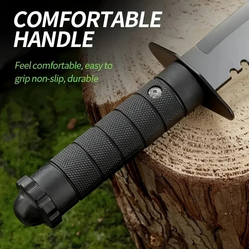 Multi-Function Fixed Blade Tactical Knife with Sheath - High Hardness Portable Tool