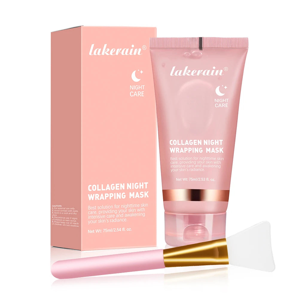 Collagen Wrapping Mask Set with Brush - Rejuvenate & Hydrate Skin