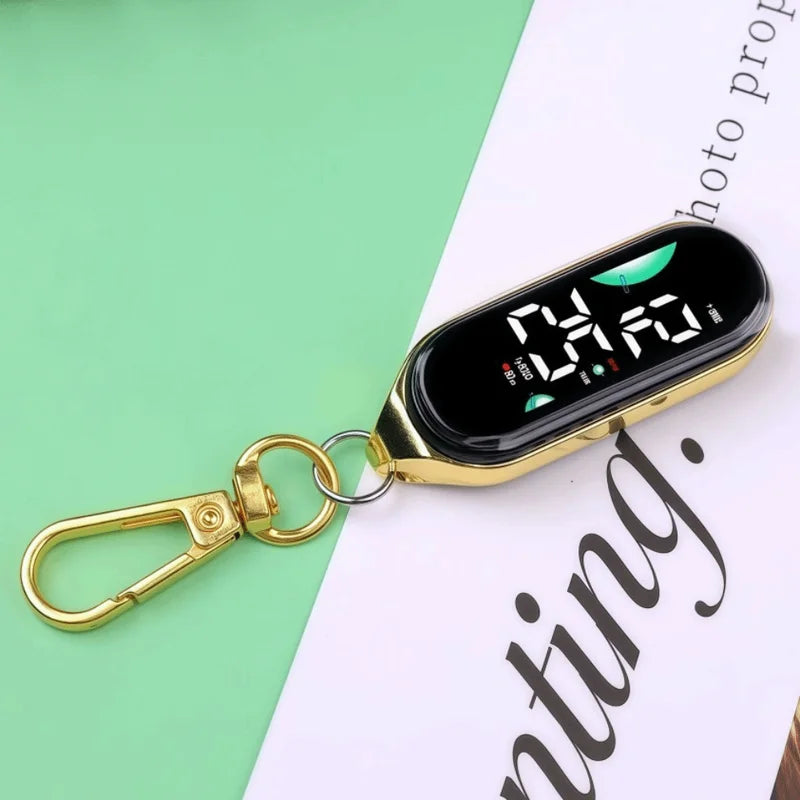 Digital Waterproof Hanging Pocket Watch with Carabiner for Kids & Adults