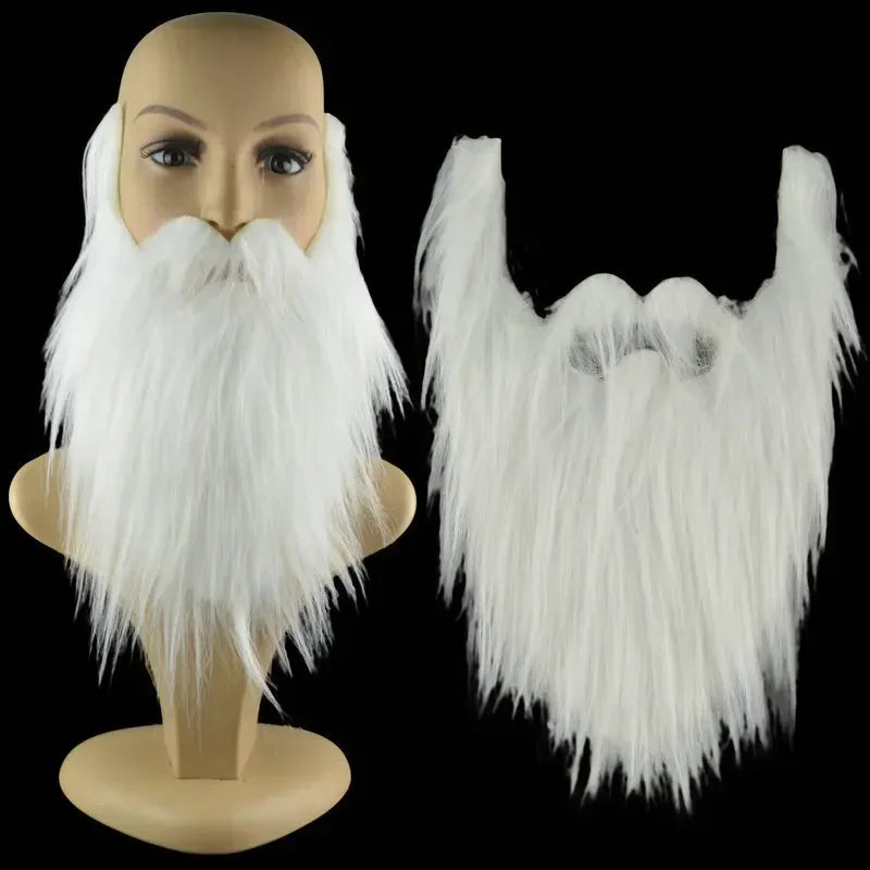 Funny Fake Beard Set - Halloween Cosplay Costume Prop with Mustache & Eyebrows