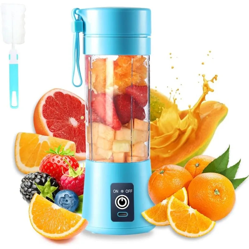 Portable 380ml USB Blender for Shakes & Smoothies - Rechargeable & Compact