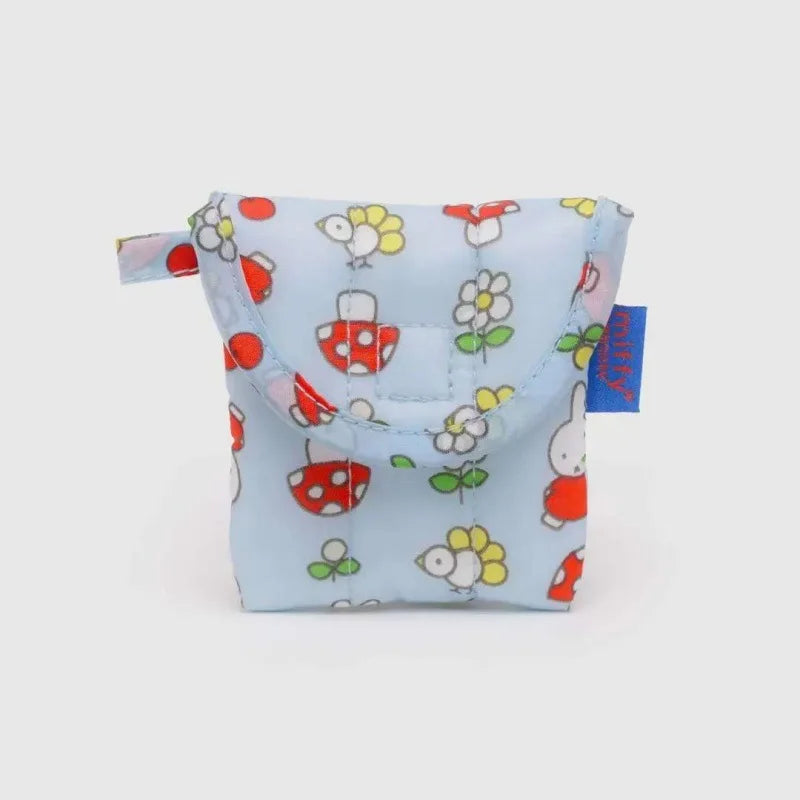 Kawaii Miffy Cotton Earphone Bag with Coin Purse – Cute Storage Gift for Girls