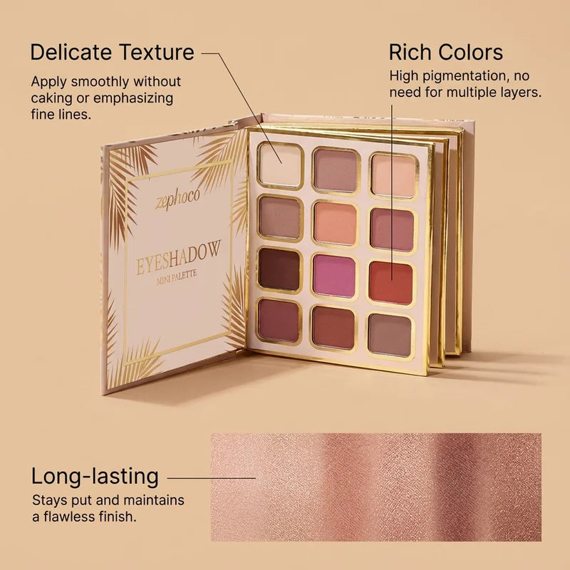 All-in-One Tropical Gilded Makeup Palette with Eye, Face, Lip & Highlighter Shades