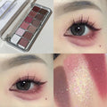 12-Color Matte Pearl & Glitter Eyeshadow Palette for Long-Lasting Makeup