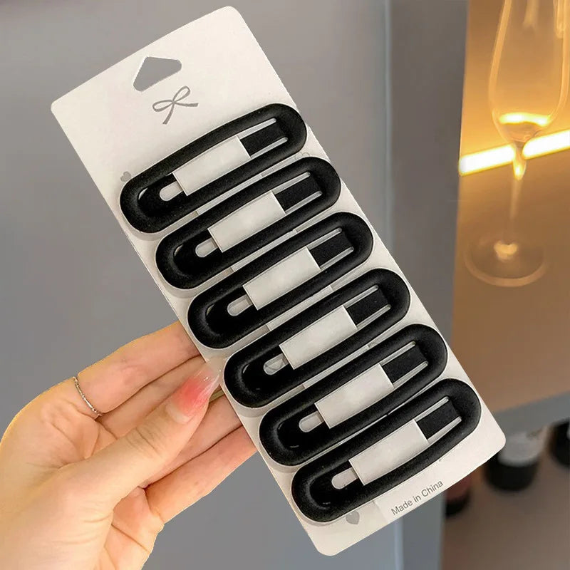 6PCS Versatile Morandi Color Hair Pins for Girls Women Kids - Hair Side Clips
