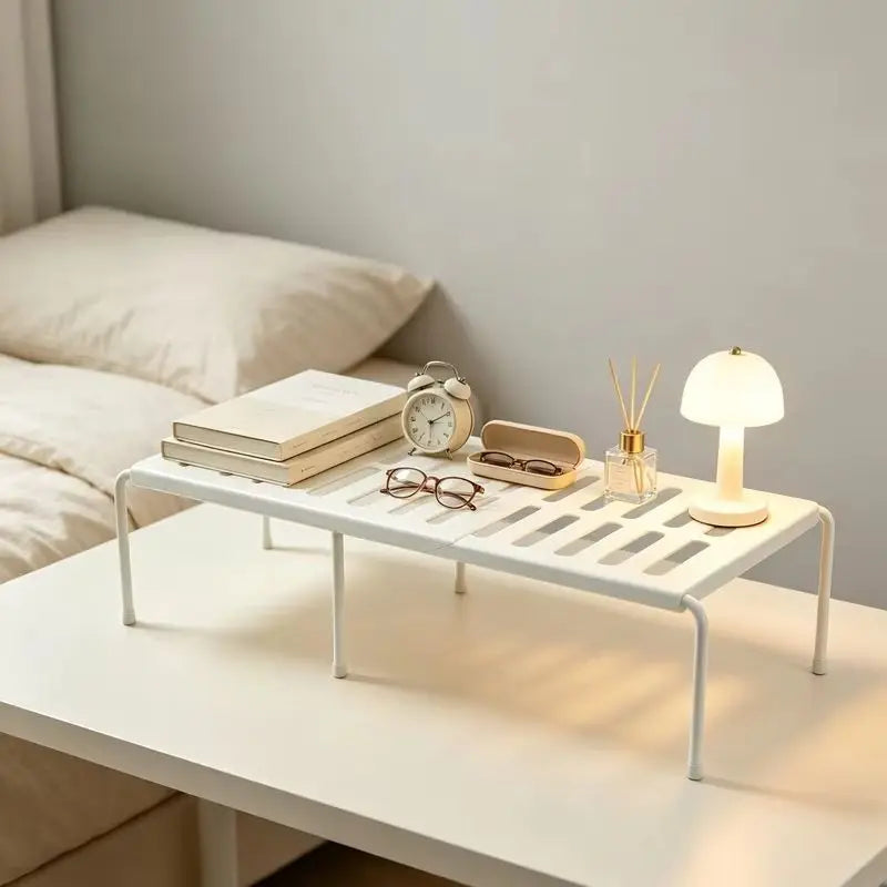 Telescopic Expandable Kitchen & Bathroom Storage Rack - Space Saving Organizer