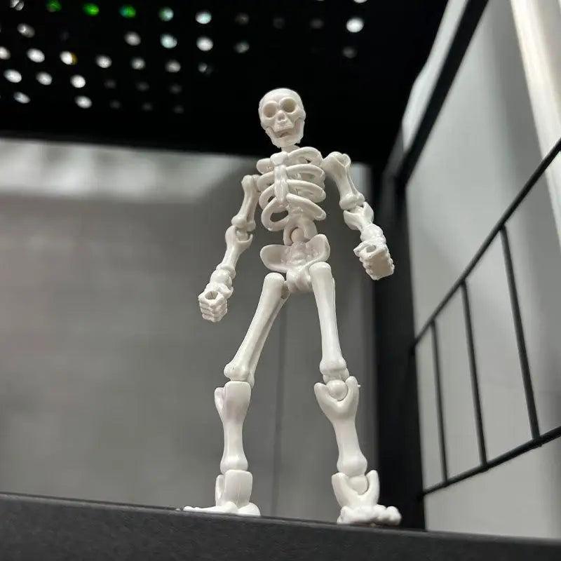 DIY Skeleton Figurines Set - Movable Joints for Halloween Craft & Decoration