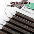 Premade 3D W Style Eyelash Extensions - Natural Soft Dense Flare Makeup Lashes