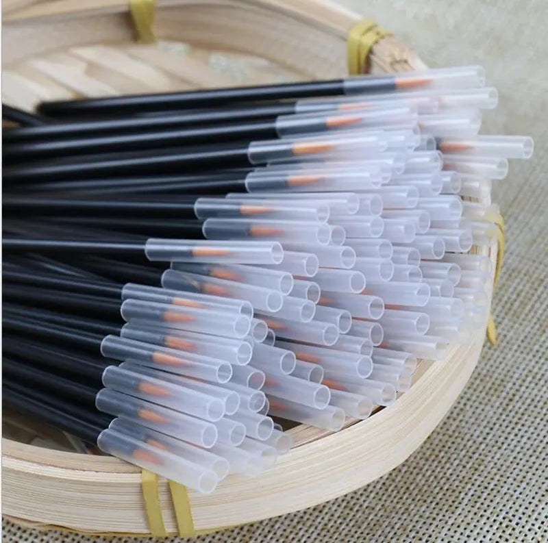 Disposable Nail Art Brush Set 50pcs for Manicure & Makeup Application