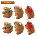 Cute Capybara Water Dolphin Plush Bag Charm Keychain - Doll Toy Gift