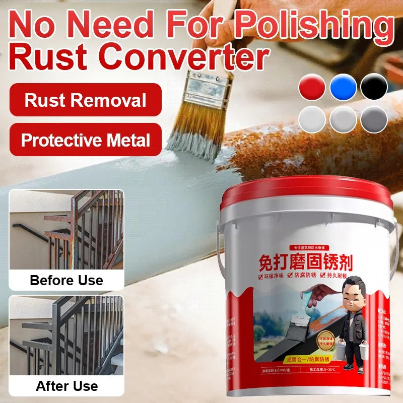 Water-Based Rust Converter for Metal Surfaces - Corrosion & Rust Prevention, No Sanding Needed