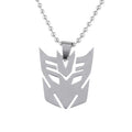 Autobots Pendant Necklace - Optimus Prime Decepticon Logo Men’s Jewelry Gift