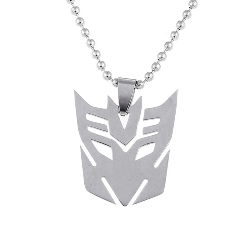 Autobots Pendant Necklace - Optimus Prime Decepticon Logo Men’s Jewelry Gift