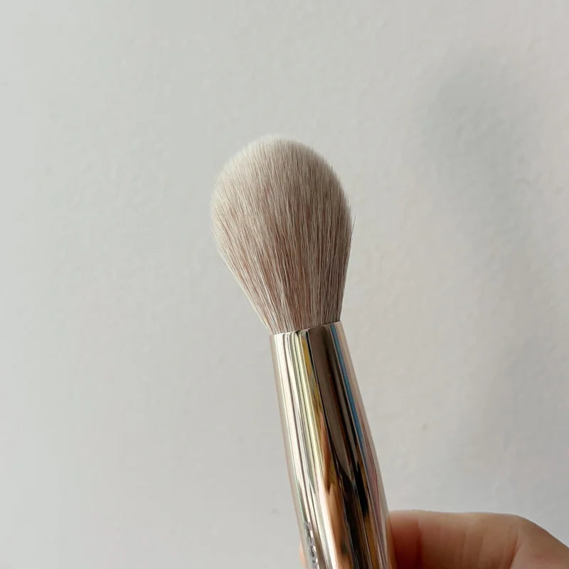 Dual-Ended Makeup Brush for Foundation & Powder - Vegan Cruelty-Free