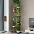 8-Tier Metal Plant Stand with 9 Pot Capacity - Multi-Use Flower Rack & Corner Display