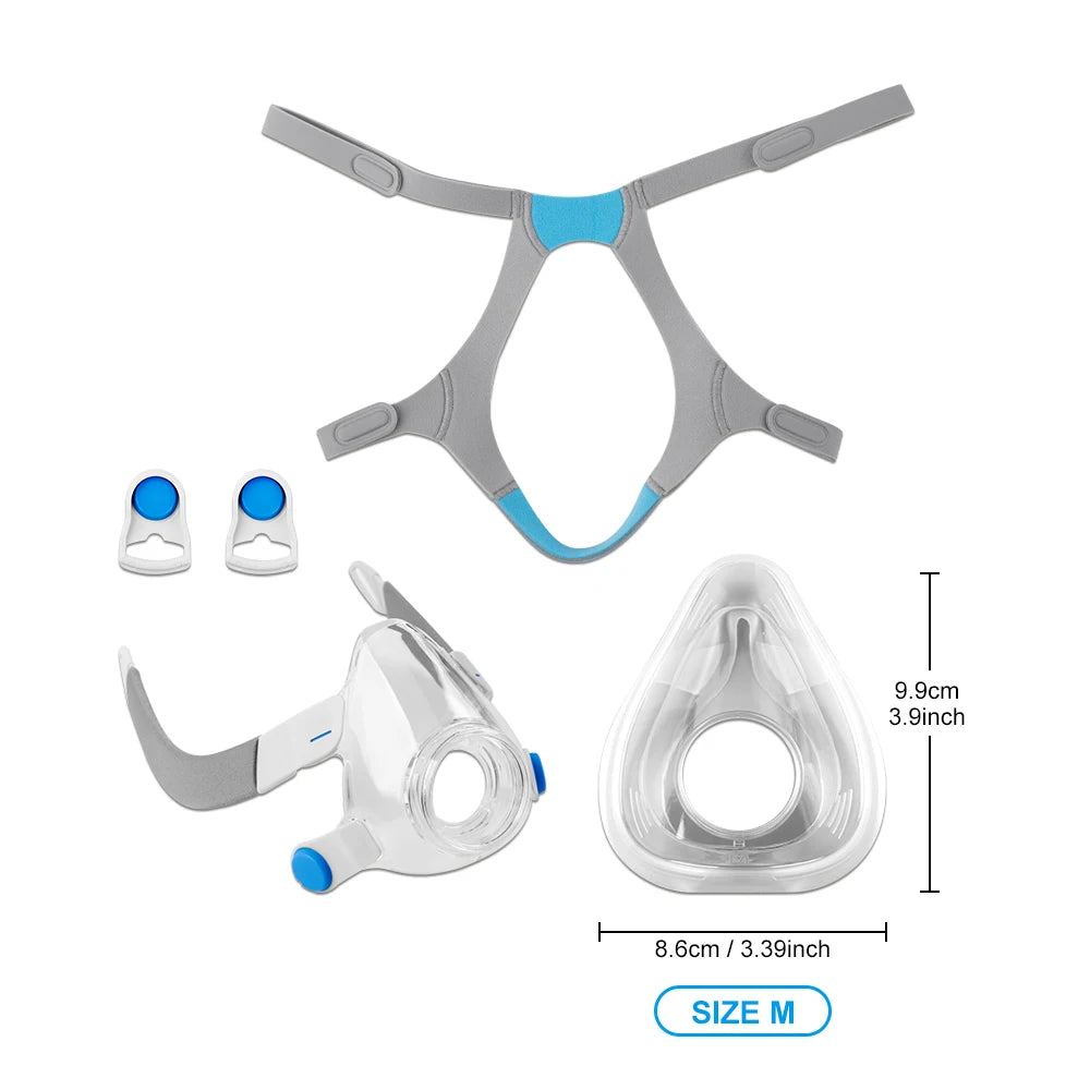Full Face CPAP Mask Replacement Kit for AirFit F20 - Cushions, Frame, Headgear & Clips