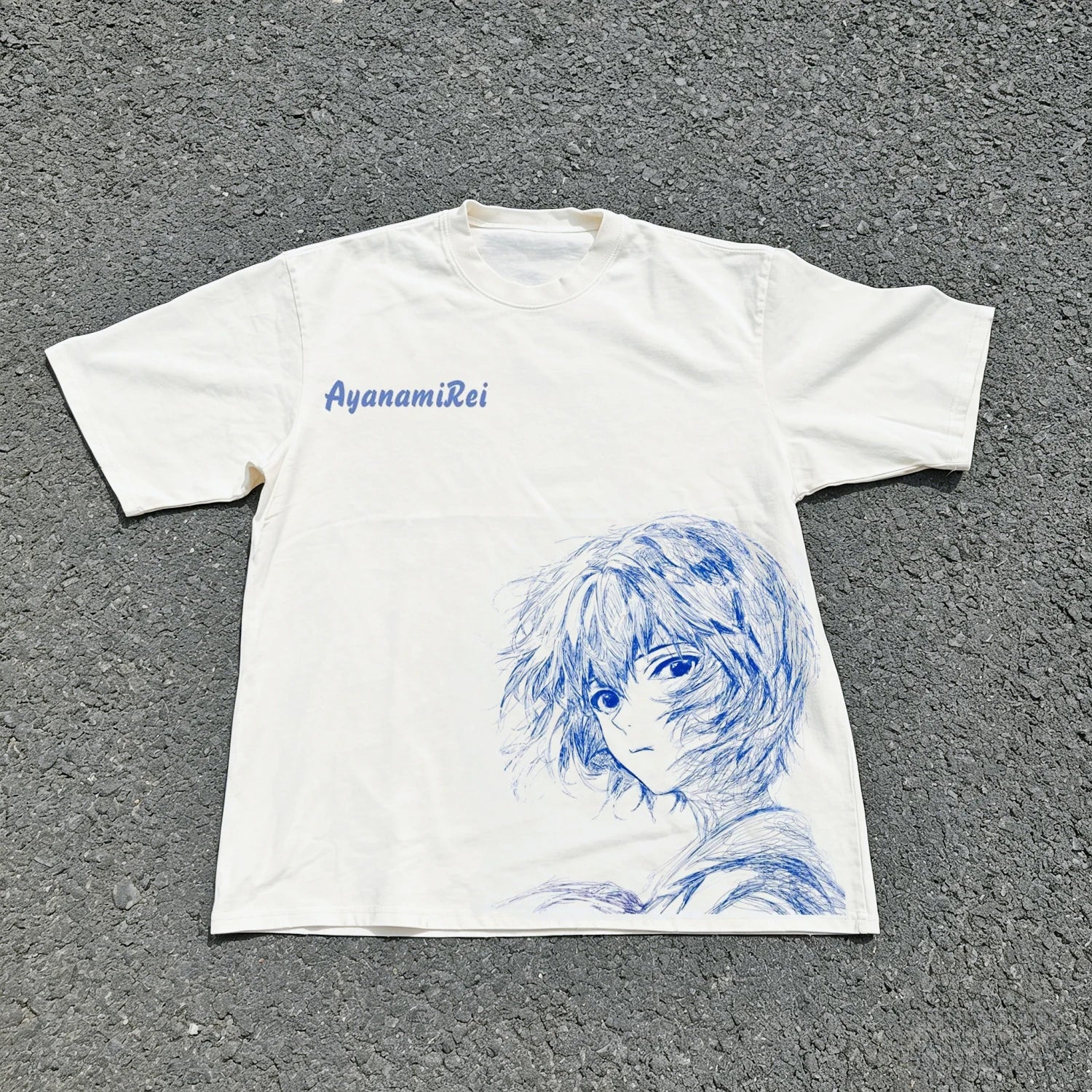 Neon Genesis Evangelion Ayanami Rei & Asuka Classic Style Short Sleeve T-Shirt Men Women