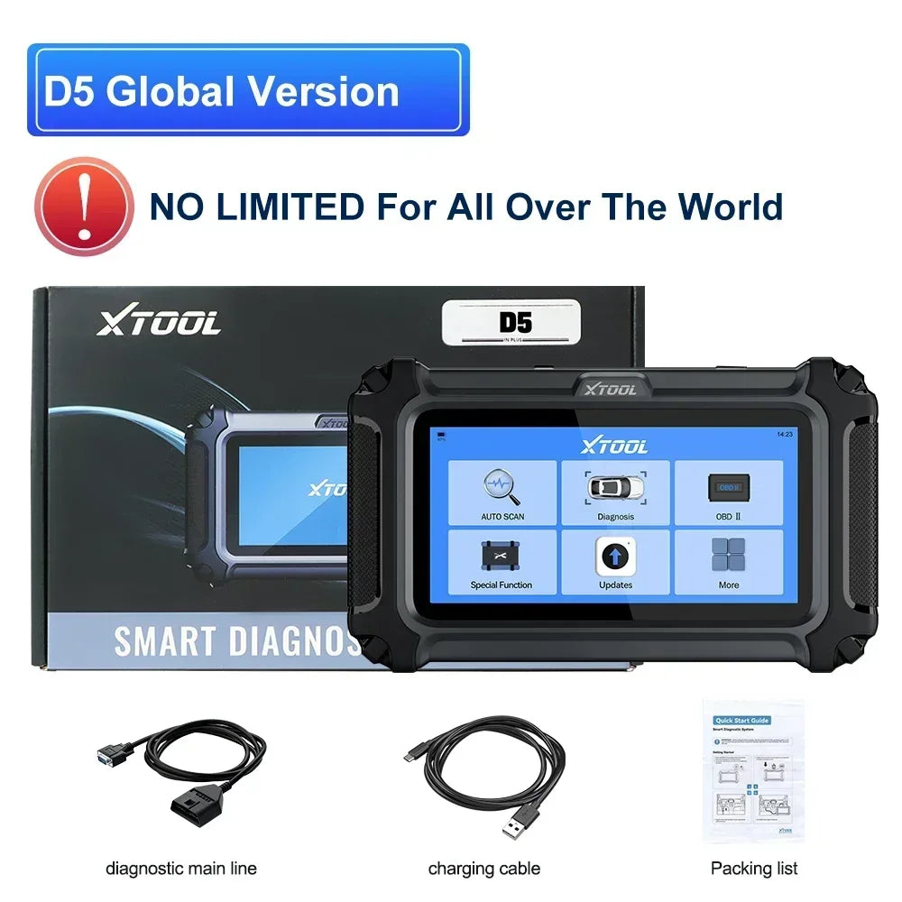 OBD2 Car Diagnostic Scanner with VIN Oil Reset Injector Code Auto Support FCA CANFD