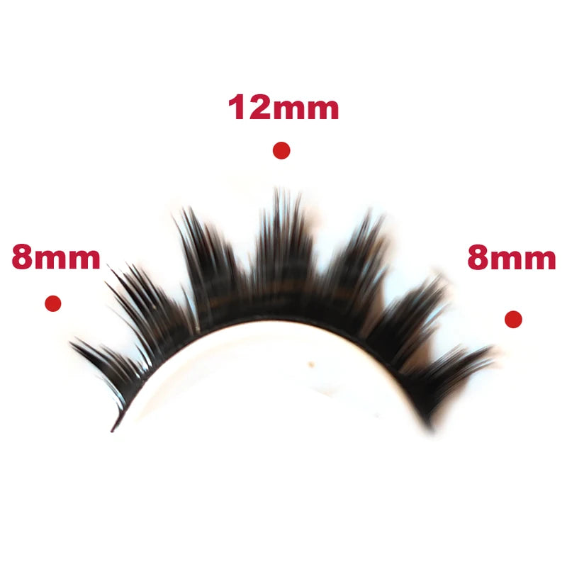 10 Pairs 3D Faux Mink False Eyelashes - Dramatic Long Eye Makeup Set