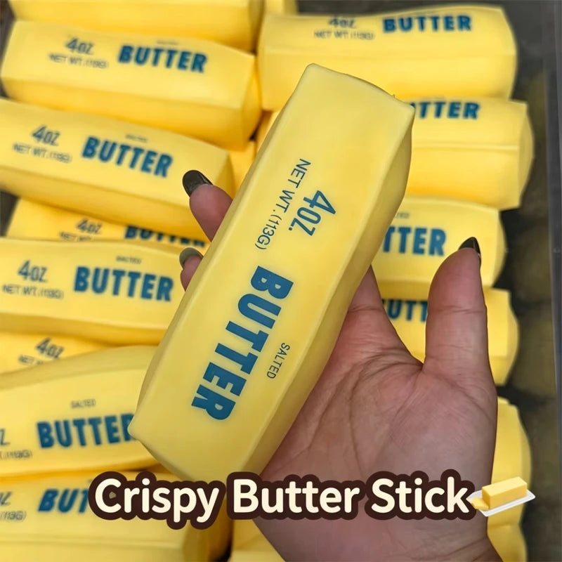 Stress Relief Butter Squishy Toy - Fidget Hand Relaxation Toy for Adults & Kids