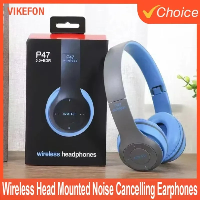 Wireless Bluetooth 5.0 Over-Ear Sports Headset with Foldable Design