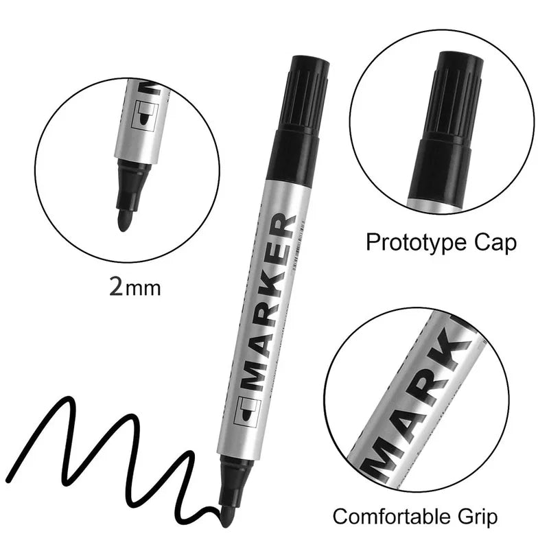 Waterproof Permanent Paint Marker Pen - Quick Dry, Oily Tyre & Signature Use