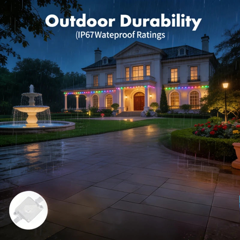 RGB Waterproof Outdoor LED String Lights for Festival Wedding Birthday Decoration
