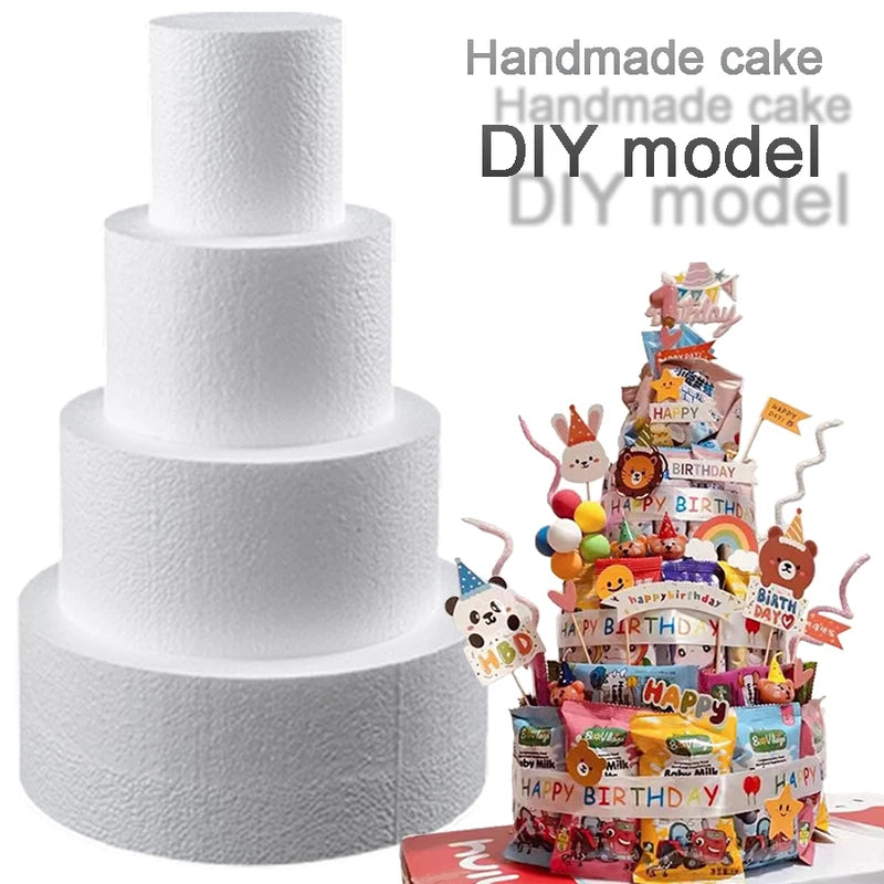Round Foam Cake Mold - Practice Baking Pan for 4, 6, 8, 10 Inch Cakes