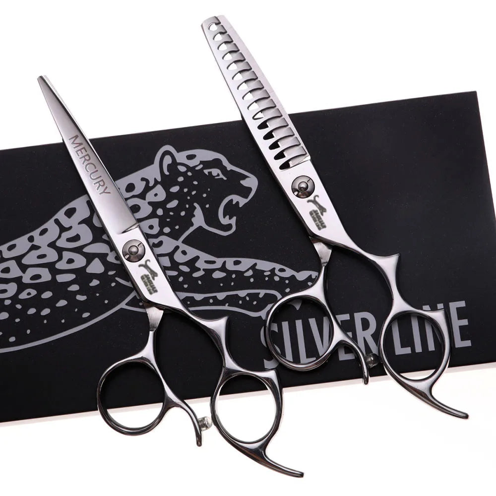 6 Inch Hair Cutting and Thinning Scissors Set Professional Salon Hairdressing Shears
