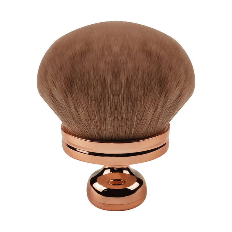 Large Body Makeup Brush for Self Tanner & Bronzer - Oval Kabuki Tool, Vegan Charcoal Bristles