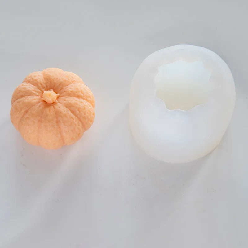 Pumpkin Silicone Candle Molds for Halloween Crafts & Baking - Multiple Colors