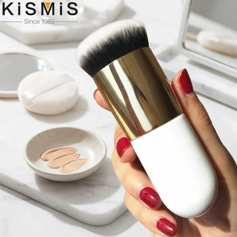 Flat Face Makeup Brush Set for Foundation Blush Contour - Flawless Application