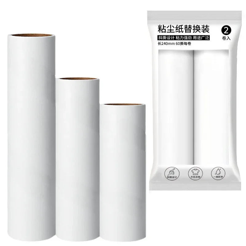 Refill Tearable Brush Heads for Lint Roller Pet Hair Remover Dust Clothes Bed Hair Stick - Multiple Colors