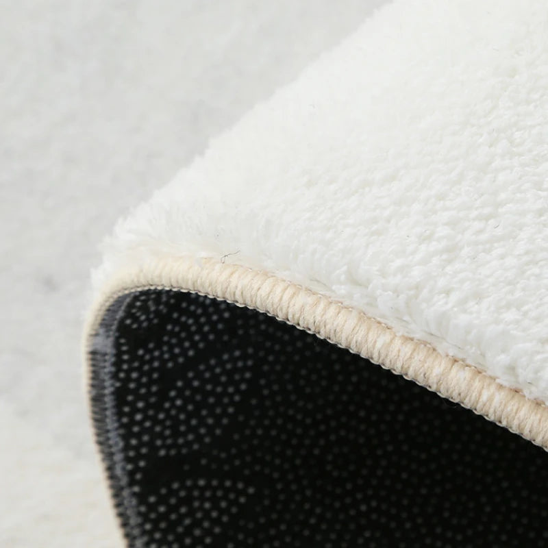 Modern Abstract Plush Floor Rug for Living Room & Bedroom - Thick Fluffy Carpet