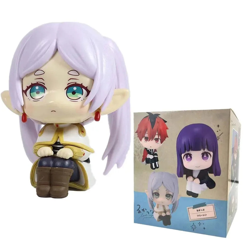10cm Chibi Frieren PVC Collectible Figures - Cute Doll Model Toys for Decor & Gifts