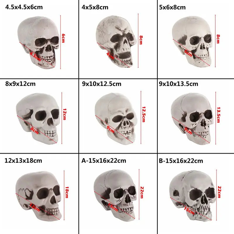 Plastic Skeleton Skull Halloween Props Hanging Decor for Parties & Events