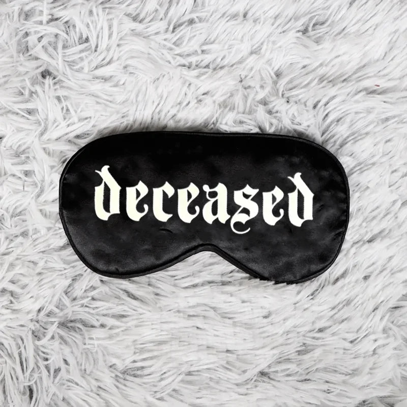 Gothic Spooky Eye Masks for Halloween Party & Sleep - Silk Sleep Mask