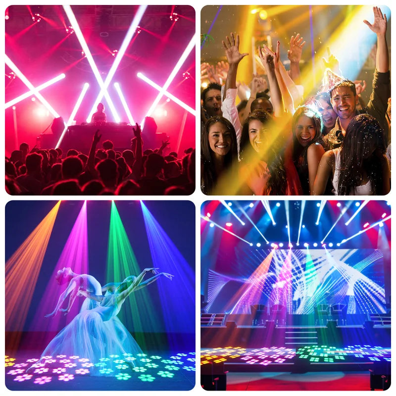 RGB LED Moving Head Light Beam Effect for DJ Party Stage Concert Wedding